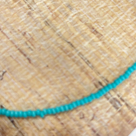 Madam P Choker 16"Turquoise Pearl Seebead Necklace - Picture 4 of 10